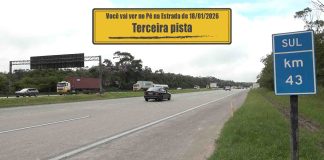 Mais uma pista no sitema Anchieta-Imigrantes Rodovia dos Imigrantes