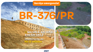 Concluídas as obras emergenciais na BR-376/PR, em Nova Esperança