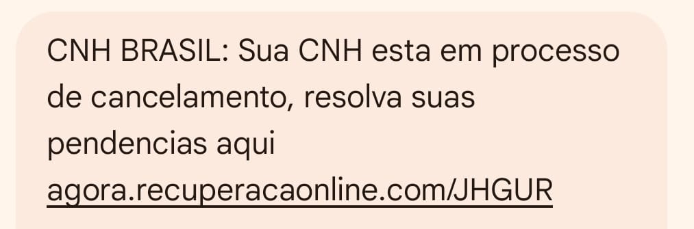 Cuidado: mensagens sobre CNH suspensa são falsas
