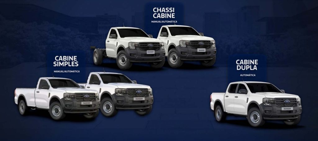 Modelos da Ranger XL