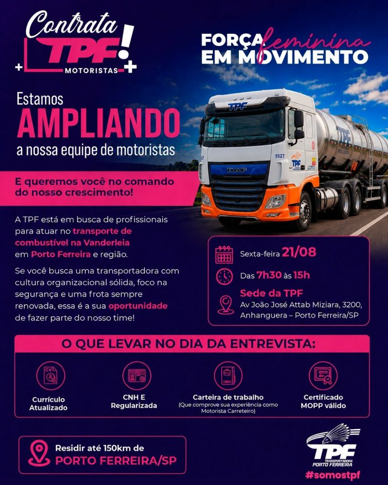 TPF Vagas Femininas Whats 19 999015608